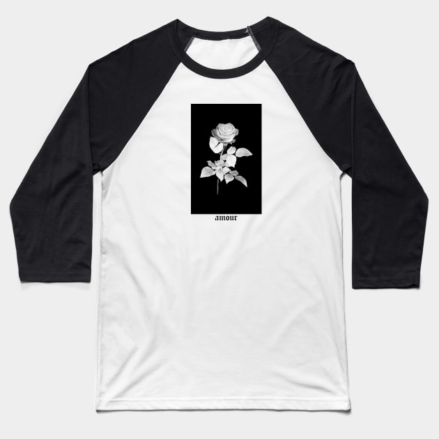 Artist Union Amour Rose Baseball T-Shirt by FlaglerSupply